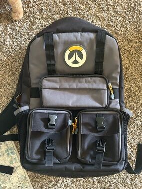 Official Overwatch Logo Tactical Backpack for Men designed by Jinx
